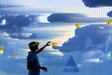 Futuristic image of blockchain dags in the metaverse