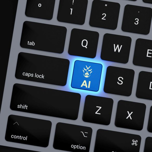 AI button on a keyboard