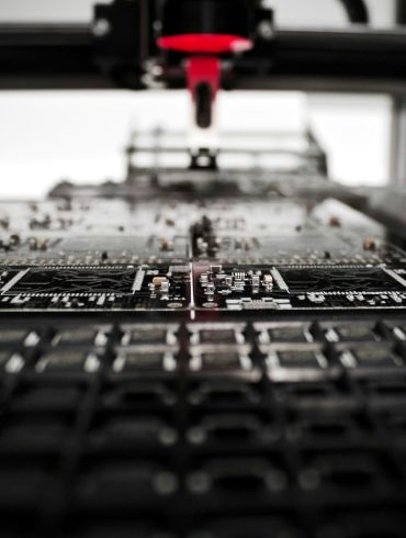 Computer chip up-close